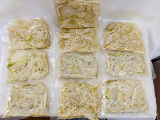 希少！九州産こさん竹の子水煮スライス１４０gｘ１０袋セット